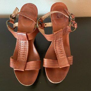 Frye Boho Leather Wedges
